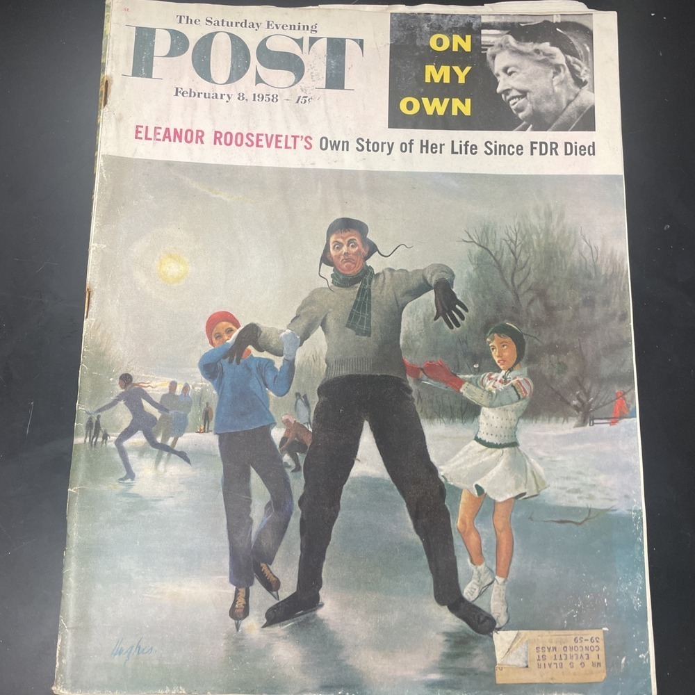 The Saturday Evening Post  February 8 1958 Elenor Roosevelt After Fdr Died